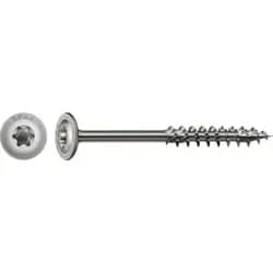 Tellerkopf-Holzbauschraube ER A2 blk TG T-STAR plus T 40, 8x180mm