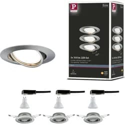 PAULMANN EBL Base rd schw LED 3x5W Eisen geb/Mt