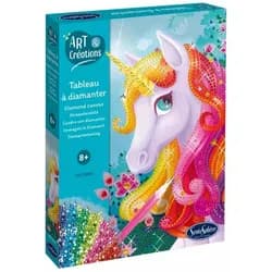 SentoSphere Kreativset Strasssteinbild Einhorn