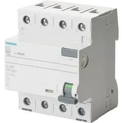 Rccb 4-polet type a 63a 30 ma 400vac 5sv3346-6