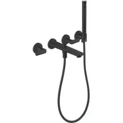 AXOR 49481670 3-Loch Fertigset Wannemisch.Wand UP - Schwarz