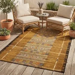 Gino Falcone In- & Outdoorteppich Aurora gold 60 x 100 cm