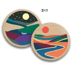Ravensburger Malen nach Zahlen Malen nach Zahlen CREART Wooden Fluss der Natur 12023157