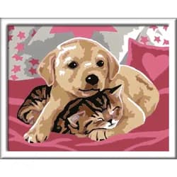 Ravensburger Malen nach Zahlen 28031 Beste Freunde