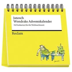 Reclam Verlag Terminplaner Wondraks Adventskalender. 24 Postkarten für die Weihnachtszeit