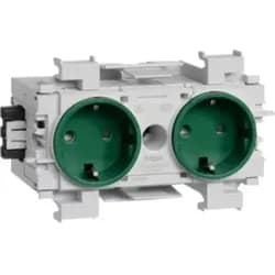 Tehalit Steckdose 2-fach gr GS2001 mgn