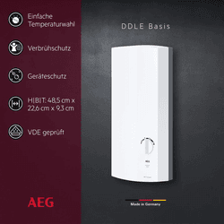 AEG Durchlauferhitzer umschaltbar DDLEbas 18/21/24