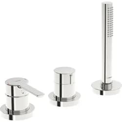 HansaRONDA Wannenarmatur Einhebelmischer Fertigmontageset für Wanne/Brause
