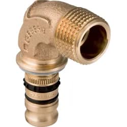 mepla bend adapter 90° with male thread: d=16mm r=1