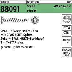 SPAX® Universalschrauben T10 3x20 1000 St.