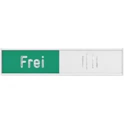 Franken Türschild Besetzt/Frei Selbstklebend Aluminium 10,2 x 2,7 cm BS0117
