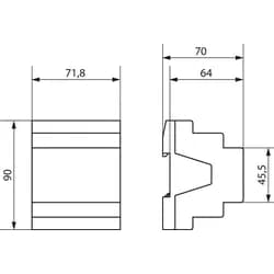 Theben Schnittstelle 2-Kanal DALI-Gateway S128KNX