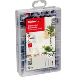 FISCHER Dübel-Box, Kunststoff - grau