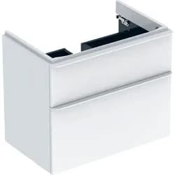Geberit Smyle US für WT, eckig, m. 2 Schubl. 73,4x61,7x47cm, weiß