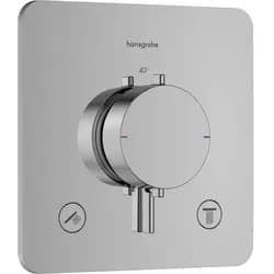 Hansgrohe Thermostat Unterputz Ecostat Comfort Q, für 2 Verbraucher, chrom