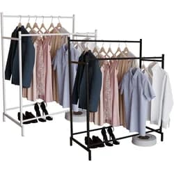 VCM Kleiderschrank Labol L Weiß H. 136 x B. 103 x T. 52 cm