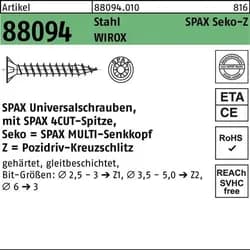SPAX® Universalschrauben Z2 4,5x30 1000 St.