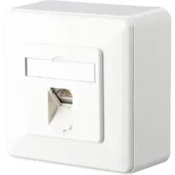 METZ CONNECT E-DAT C6A 1 Port AP reinweiß