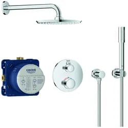 Grohe Unterputz-Duschsystem Grohtherm mit UP-Thermostat, chrom