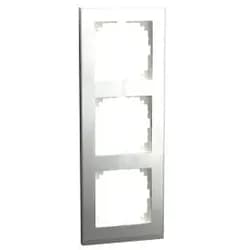 M-Pure, Decor Rahmen, 3-fach, Edelstahl