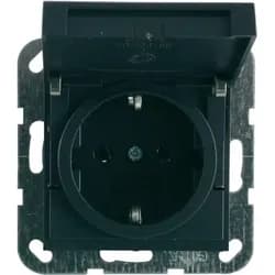 GIRA 045428, CEE 7/3, Anthrazit, IP44, 250 V, 16 A - Grau