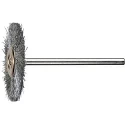 PFERD TOOLS Miniatur- Rundbürste RBU Ø32x2 mm Schaft-Ø3 mm Stahl-Draht-Ø0,10