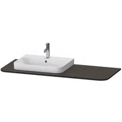 Duravit Konsole „Happy D.2 Plus“, links in Nussbaum gebürstet