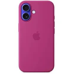 iPhone 16 Silicone Case with MagSafe - Fuchsia