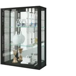 Hängevitrine Udina in Schwarz