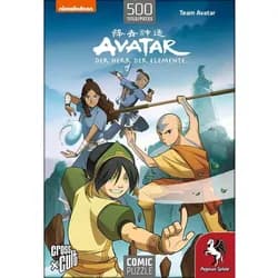 Pegasus Spiele Spiel, Puzzle - Avatar - Der Herr der Elemente (Team Avatar), 500 Teile - deutsch