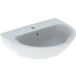 Geberit Waschtisch Renova mit HL mittig, mit ÜL 600x480mm weiß