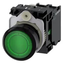 Illuminated pushbutton green