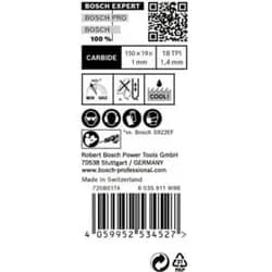 BOSCH Säbelsägeblatt Expert Thin Tough Metal S 922 EHM 10 Stück