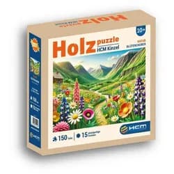 HCM KINZEL Puzzle Holzpuzzle - Blütenzauber 200 Teile, 200 Puzzleteile