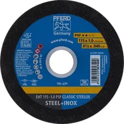 PFERD TOOLS Trennscheibe EHT 115x1,0x22,23 mm gerade Universallinie PSF CLASSIC STEELOX für Stahl/VA