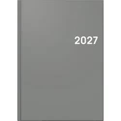Baier & Schneider Taschenkalender BRUNNEN 1079561637 Buchkalender Mod. 795 2027 A5, Kunststoff, grau