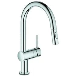 Grohe Küchenarmatur Minta Touch, C-Auslauf Dualbrause Laminarstrahl