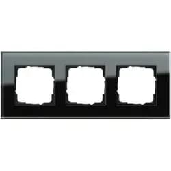 Gira Abdeckrahmen 3f. sw-glas 021305