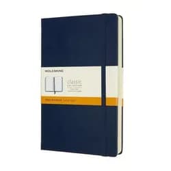 MOLESKINE Notizbuch Notizbuch Large A5 liniert 200 Blatt Hardcover saphir blau