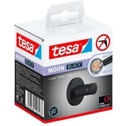 tesa Handtuchhaken »MOON« schwarz