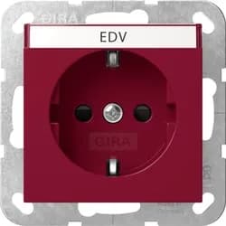 Gira SCHUKO-Steckd - Rot