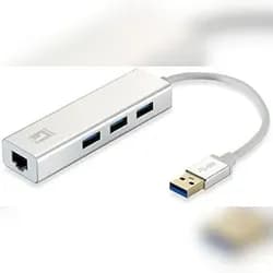 USB-0503 - hub - 3 ports USB-Hubs - 3 - Weiß