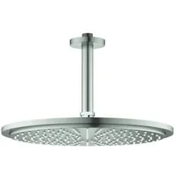 Grohe Kopfbrauseset Rainshower C 310 Deckenauslass 14,2cm, supersteel