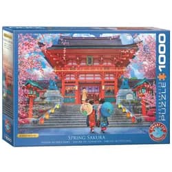 EUROGRAPHICS Puzzle Sakura im Frühling, 1000 Puzzleteile
