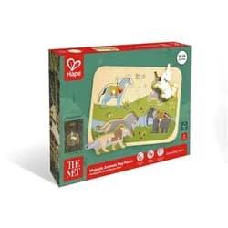 Toynamics Europe Puzzle The Met: Steckpuzzle "Majestätische Tiere" - 4 Teile, Puzzleteile