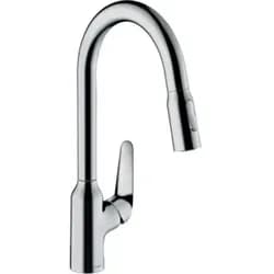 hansgrohe Focus M42 Einhebel-Küchenmischer 220, Ausziehbrause, 2jet, Chrom