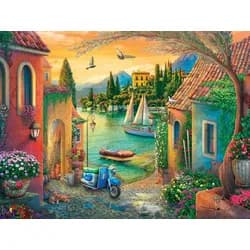 Ravensburger Puzzle Erwachsenenpuzzle 750 Large Pieces - Idyllischer Comer See, Puzzleteile
