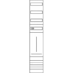 Hager Komplettfeld,univ.Z ZH53X9S