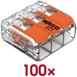 WAGO Verbindungsklemme 221-413 3x4mm2 50 Stk