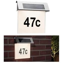LED-Außenleuchte Solar House Number max. 0,2 Watt